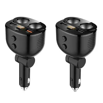 Car Charger 2 Way Car Cigar Lighter Socket Splitter 5 USB Power Type-C charging Fast + QC3.0 1 In 12V Charger Adapter Dual U1T5
Car Charger 2 Way Car Cigar Lighter Socket Splitter 5 USB Power Type-C charging Fast + QC3.0 1 In 12V Charger Adapter Dual U1T5