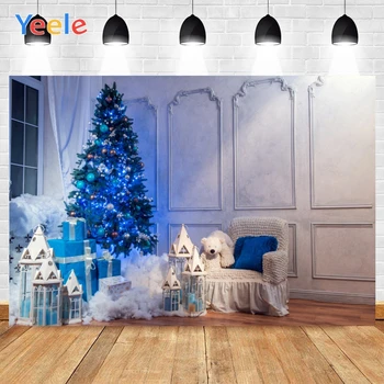 Yeele Merry Christmas Blue Tree With Balls Gift Pillow Sofa Background Photophone Photography Backdrop for Decor Customized Size 
Yeele Merry Christmas Blue Tree With Balls Gift Pillow Sofa Background Photophone Photography Backdrop for Decor Customized Size