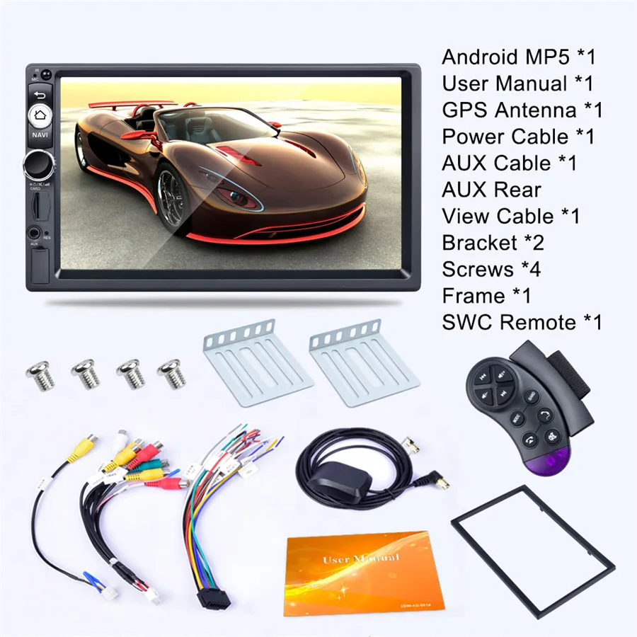 2 Din Android 8.1 Car Multimedia Video Player 7" Universal 2DIN Stereo Car radio GPS WIFI
2 Din Android 8.1 Car Multimedia Video Player 7" Universal 2DIN Stereo Car radio GPS WIFI