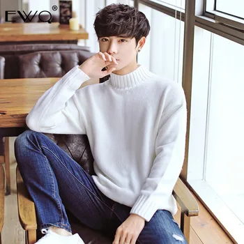 EWQ / Spring 2020 Turtleneck Long Sleeve Pullovers Loose Solid Sweater Shirt Man's Korea Style Personality Coat FT210
EWQ / Spring 2020 Turtleneck Long Sleeve Pullovers Loose Solid Sweater Shirt Man's Korea Style Personality Coat FT210