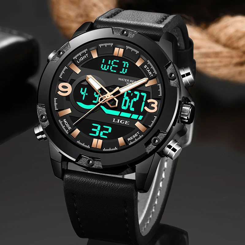 2019 LIGE New Business Dual Display Wristwatch Male Waterproof Sport LED Quartz Digital Watch For Men Multi-Function Chronograph
2019 LIGE New Business Dual Display Wristwatch Male Waterproof Sport LED Quartz Digital Watch For Men Multi-Function Chronograph
