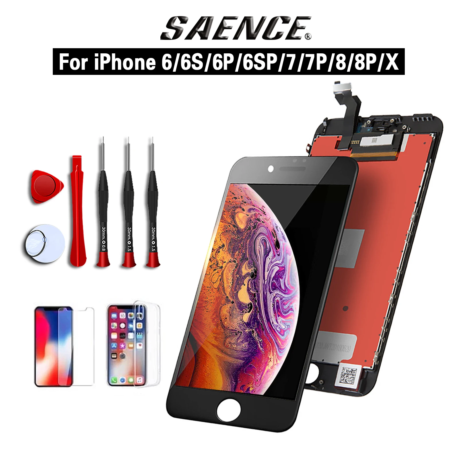 Écran LCD tactile de rechange pour iPhone 6/7/8/6S remplacement l𧫿icheur Pantalla para teléfonos móviles | Мобильные