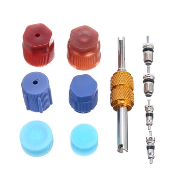 11pcs/set R134a Auto Car Truck Air Conditioning Valve Core A/C System Caps Kit Quick Remover Installer
11pcs/set R134a Auto Car Truck Air Conditioning Valve Core A/C System Caps Kit Quick Remover Installer