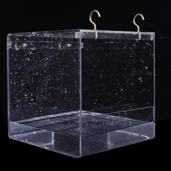 Transparent Pet Bird Bath House with Hanging Hooks for Parrots Cockatiels Parakeets
Transparent Pet Bird Bath House with Hanging Hooks for Parrots Cockatiels Parakeets