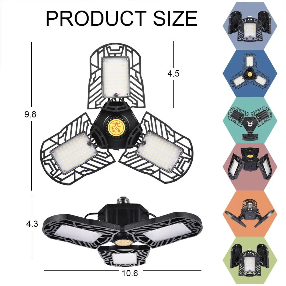 60W Led Deformable Lamp Garage Light E27 LED Corn Bulb Radar Home Lighting High Intensity Parking Warehouse Industrial Lamp
60W Led Deformable Lamp Garage Light E27 LED Corn Bulb Radar Home Lighting High Intensity Parking Warehouse Industrial Lamp