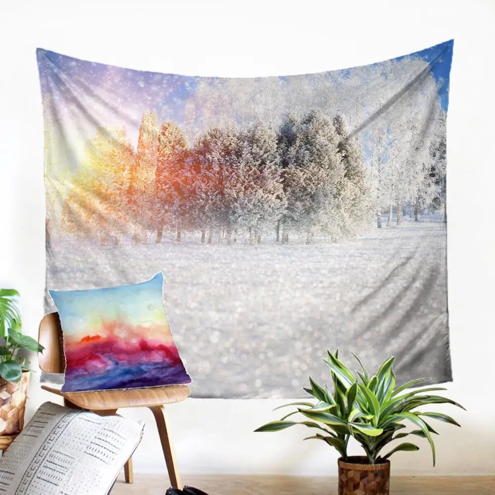 3D Wall Hangings Fabic Macrame Panel Snow Scenery Motif Tapestry Beauteous Wall Caeprt For The Space Of Living Room Dorm
3D Wall Hangings Fabic Macrame Panel Snow Scenery Motif Tapestry Beauteous Wall Caeprt For The Space Of Living Room Dorm