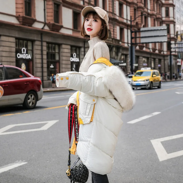 Photo Shoot South Korea Door 2019 New Style down Jacket Women's Long Loose-Fit-Style Mixed Colors down Coat Cotton-padded Clothe
Photo Shoot South Korea Door 2019 New Style down Jacket Women's Long Loose-Fit-Style Mixed Colors down Coat Cotton-padded Clothe