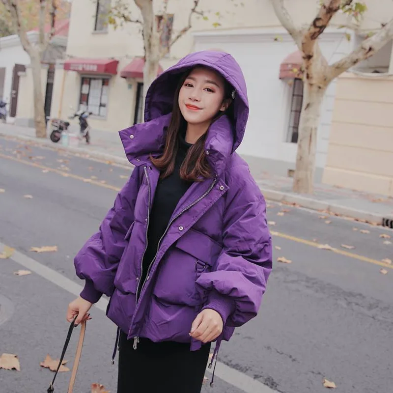 Photo Shoot CHIC Vigorous GIRL'S Purple Hooded Handsome Stand Collar Single Breasted Short-height down Coat Short Cotton Overcoa
Photo Shoot CHIC Vigorous GIRL'S Purple Hooded Handsome Stand Collar Single Breasted Short-height down Coat Short Cotton Overcoa