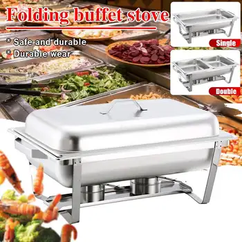 9 Quart Stainless Steel Rectangular Buffet Stove 65x35cm Chafing Dish for Catering Buffet Food Warmer Burner Tray Wedding Party
9 Quart Stainless Steel Rectangular Buffet Stove 65x35cm Chafing Dish for Catering Buffet Food Warmer Burner Tray Wedding Party