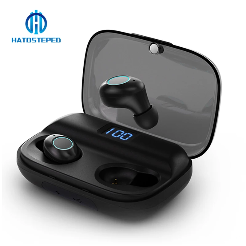 Bluetooth IPX6 Waterproof Earphones T2 Upgraded Wireless Earbuds Bluetooth 5.0 Support LED Display 280h Playing Time For iPhone
Bluetooth IPX6 Waterproof Earphones T2 Upgraded Wireless Earbuds Bluetooth 5.0 Support LED Display 280h Playing Time For iPhone