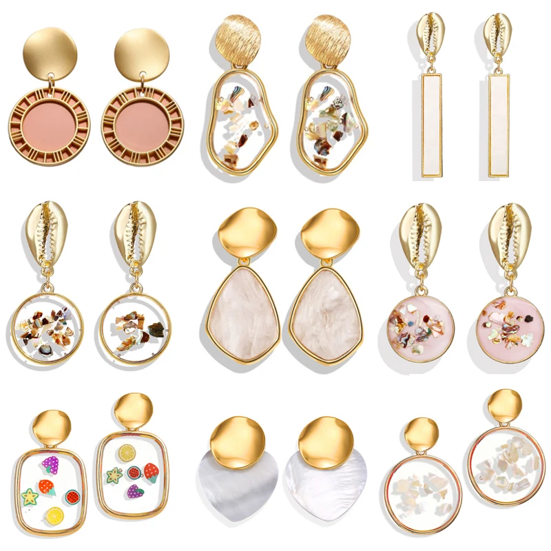 2019 New Bohemian Korean Shell Earrings for Women Girls Big Geometric Long Drop Earrings Fashion Simple Jewelry Gifts Wholesale
2019 New Bohemian Korean Shell Earrings for Women Girls Big Geometric Long Drop Earrings Fashion Simple Jewelry Gifts Wholesale
