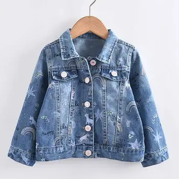 Keelorn Autumn New Kid Girl Jeans Outerwear 3-7 Years Children Rainbow Horse Print Coats Girls Cartoon Jackets Cute Outfits
Keelorn Autumn New Kid Girl Jeans Outerwear 3-7 Years Children Rainbow Horse Print Coats Girls Cartoon Jackets Cute Outfits