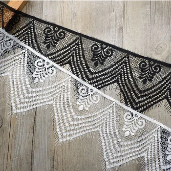 12yards width 12cm Black white non-elastic eyelash must be decorated with lace trim fabric ribbon lace with the accessory diy.
12yards width 12cm Black white non-elastic eyelash must be decorated with lace trim fabric ribbon lace with the accessory diy.
