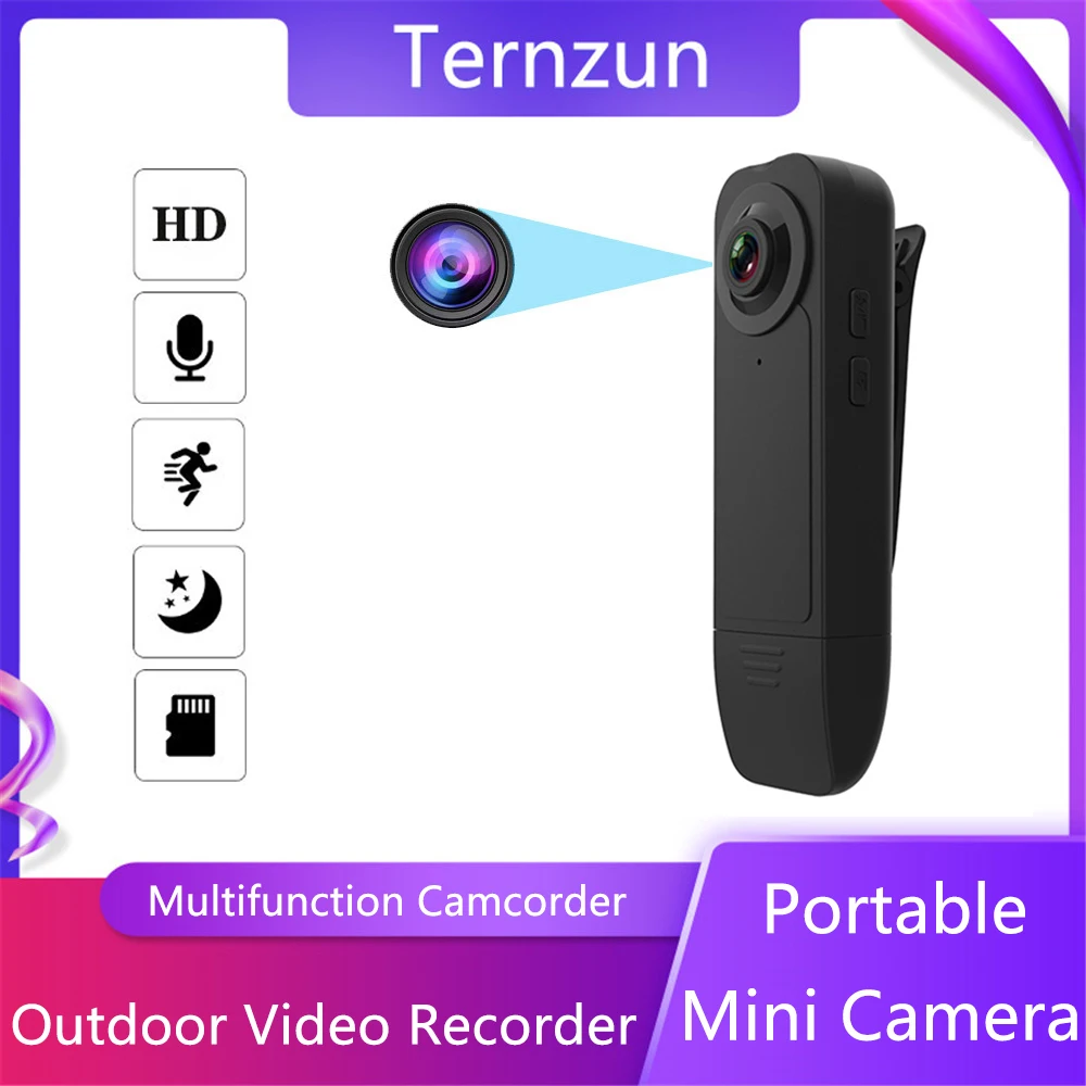 A18 Clip Mini Camera 1080P HD Night Vision Micro DVR Camcorder Motion Detection Outdoor Portable Video Loop Recording Recorder
A18 Clip Mini Camera 1080P HD Night Vision Micro DVR Camcorder Motion Detection Outdoor Portable Video Loop Recording Recorder