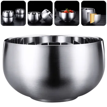 1pc Stainless Steel Double Layer Heat Insulation Bowl Anti-scald Bowl (Silver)
1pc Stainless Steel Double Layer Heat Insulation Bowl Anti-scald Bowl (Silver)