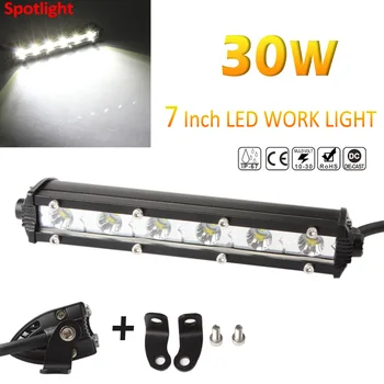 Slim 7inch 30W 3000LM 6500K Spot Light LED Single Row Work Working Light Bar For Offroad Driving SUV Cars Vehicle Automobiles
Slim 7inch 30W 3000LM 6500K Spot Light LED Single Row Work Working Light Bar For Offroad Driving SUV Cars Vehicle Automobiles