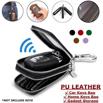 Genuine Leather Car Key Bag Small Coin Purse Wallets Keys Organizer Keychain Double zipper Cover Key Case
Genuine Leather Car Key Bag Small Coin Purse Wallets Keys Organizer Keychain Double zipper Cover Key Case
