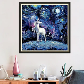 Unicorn Under Starry Night 5D Full Drill Diamond Painting Diamond Embroidery Home Decor Diamond Mosaic Cross Stitch Kits Gift 
Unicorn Under Starry Night 5D Full Drill Diamond Painting Diamond Embroidery Home Decor Diamond Mosaic Cross Stitch Kits Gift