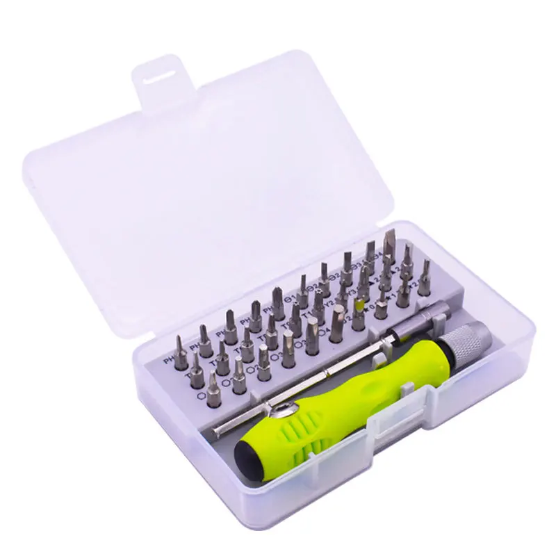 32 In 1 Micro Professional Magnetic Screwdriver Set Precision Screwdriver Kit Accessory Electronics Repair Tool Set Green&Yellow
32 In 1 Micro Professional Magnetic Screwdriver Set Precision Screwdriver Kit Accessory Electronics Repair Tool Set Green&Yellow
