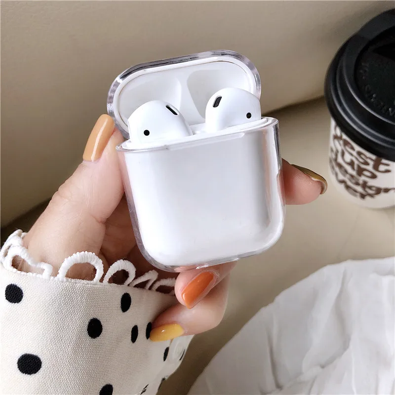 Чехол для Airpods 1 2 модная уличная беспроводная Bluetooth гарнитура ПК Жесткий Apple чехол