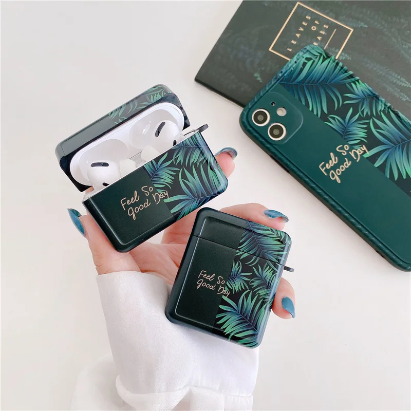 Fashion INS Green Leaf Frame Earphone Case for Apple Airpods 3 2 Headphone Charging Box Cases Cartoon for Air pods Pro Cover
Fashion INS Green Leaf Frame Earphone Case for Apple Airpods 3 2 Headphone Charging Box Cases Cartoon for Air pods Pro Cover