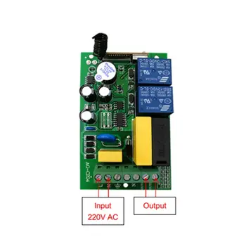 433MHz 433MHz AC220V 2CH Relay Receiver+RF Transmitter Wireless Remote Control Switch for Garage Door Motor Forward Reverse
433MHz 433MHz AC220V 2CH Relay Receiver+RF Transmitter Wireless Remote Control Switch for Garage Door Motor Forward Reverse