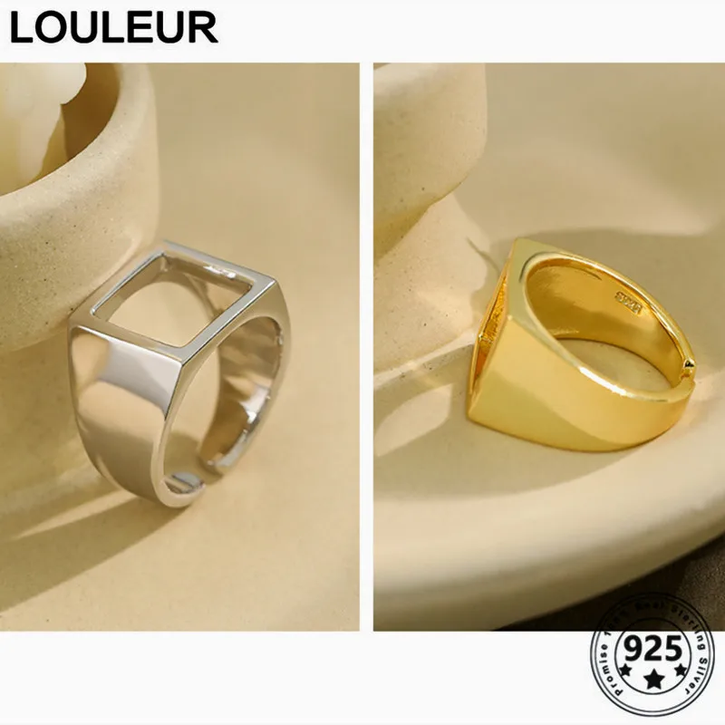 Женское кольцо с геометрическим рисунком LouLeur, серебряное кольцо с 925 пробы, серебро 925 пробы
Женское кольцо с геометрическим рисунком LouLeur, серебряное кольцо с 925 пробы, серебро 925 пробы