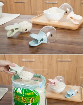 Cartoon modeling Rice Measure Spoon Scoop with Food Sealing Clip Creative Cute Cartoon Duck Head Shape Rice Shovel Sealing Clip
Cartoon modeling Rice Measure Spoon Scoop with Food Sealing Clip Creative Cute Cartoon Duck Head Shape Rice Shovel Sealing Clip
