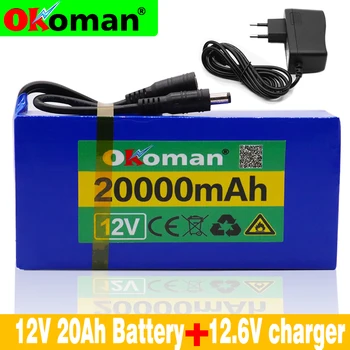 High Quality Super Rechargeable Portable Lithium-ion Battery DC 12V 20000mAh With US or EU Plug 12.6v 20Ah battery pack+charger
High Quality Super Rechargeable Portable Lithium-ion Battery DC 12V 20000mAh With US or EU Plug 12.6v 20Ah battery pack+charger