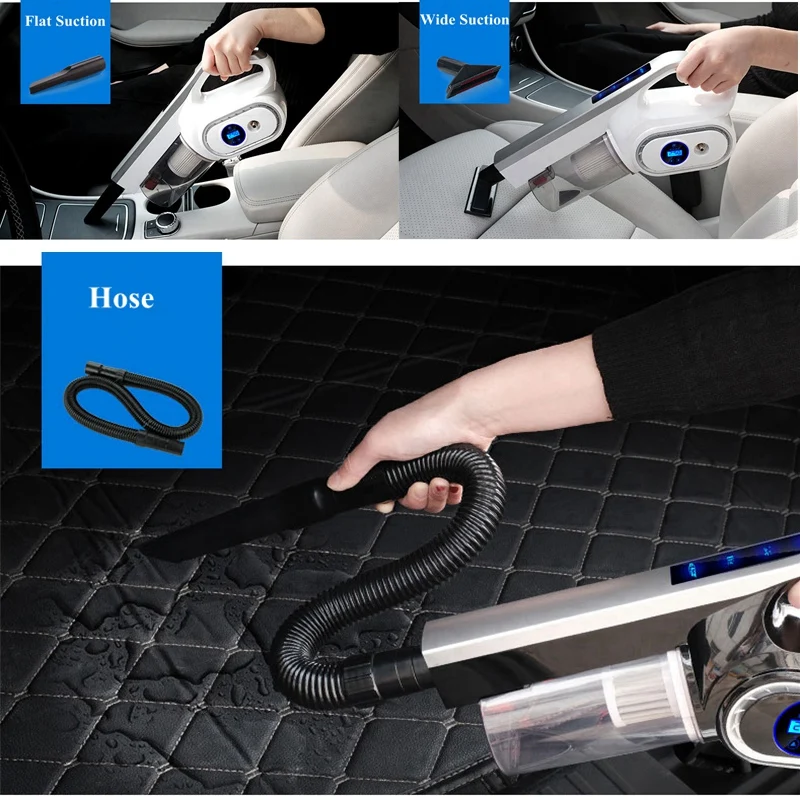 Multi-Function Portable Car Vacuum Cleaner Dc12V 120W Lcd Digital Display Auto Inflatable Pump Air Compressor Household Cleaner
Multi-Function Portable Car Vacuum Cleaner Dc12V 120W Lcd Digital Display Auto Inflatable Pump Air Compressor Household Cleaner