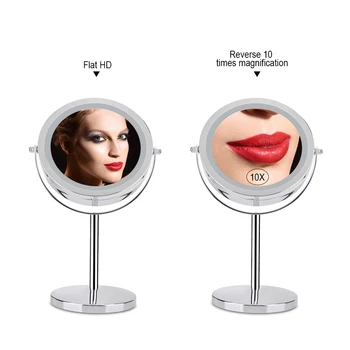 Makeup Mirror With LED Light Double Function Hd Mirror And 10X Magnifying Vanity Mirror 360 Degrees Free Rotation Make Up Mirror
Makeup Mirror With LED Light Double Function Hd Mirror And 10X Magnifying Vanity Mirror 360 Degrees Free Rotation Make Up Mirror