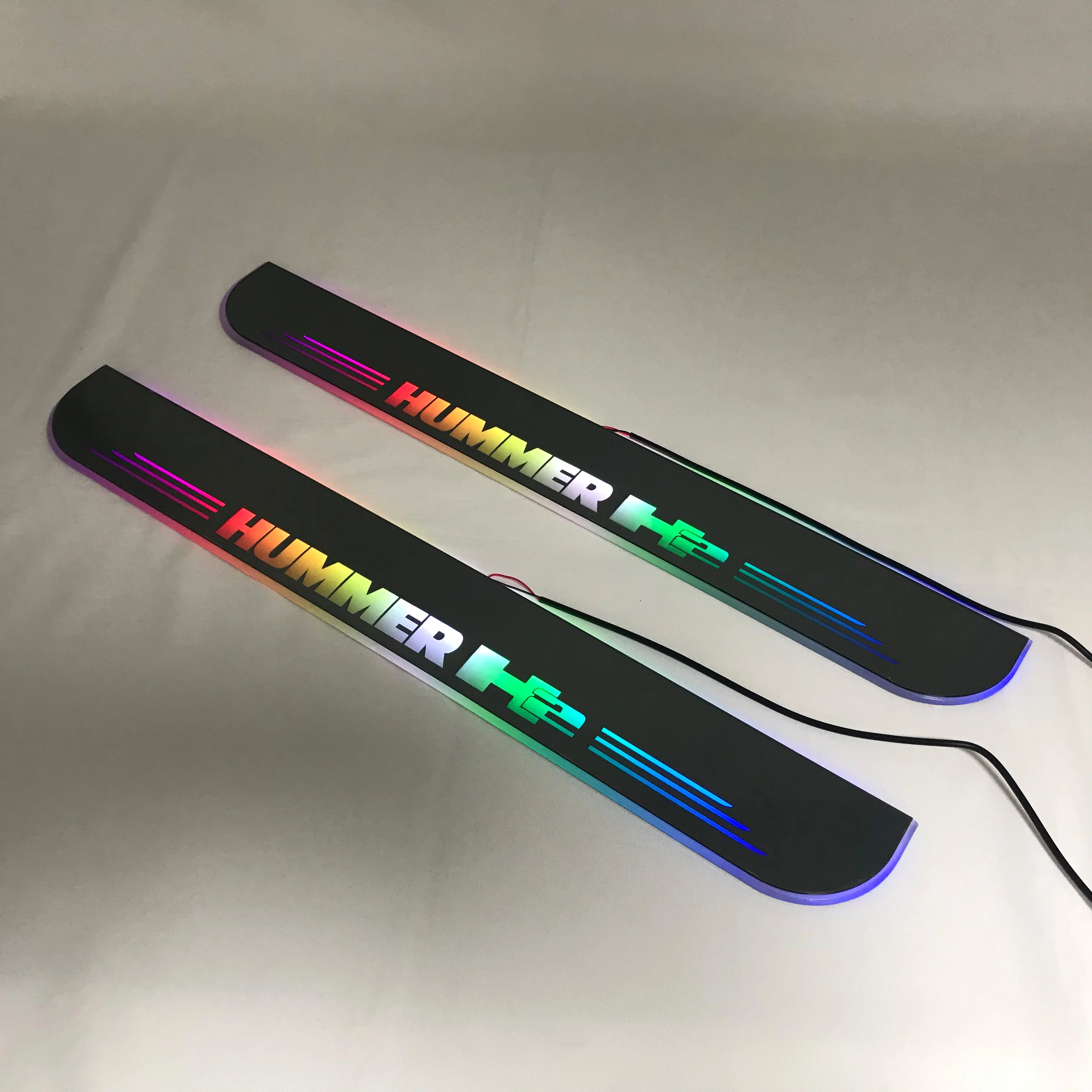 Led moving door scuff for Hummer H2 special-purpose dynamic door sill plate welcome lamp lining overlay Flow/fixed light
Led moving door scuff for Hummer H2 special-purpose dynamic door sill plate welcome lamp lining overlay Flow/fixed light
