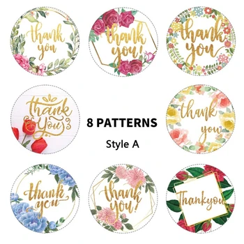 160pcs 4 Designs Round Flower Thank You Stickers Wedding Favors Party Handmade Scrapbooking Gift Packaging Seal Label 
160pcs 4 Designs Round Flower Thank You Stickers Wedding Favors Party Handmade Scrapbooking Gift Packaging Seal Label
