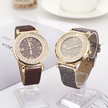 Fashion Women Wristwatch Crystal Stainless Steel Analog Quartz Wrist Watch Leather Belt Clock Luxurious Fashion Montre Femme
Fashion Women Wristwatch Crystal Stainless Steel Analog Quartz Wrist Watch Leather Belt Clock Luxurious Fashion Montre Femme