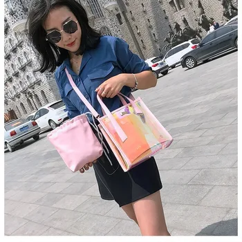 Female bag 2020 new small ck the same paragraph laser bag transparent portable child and mother bag shoulder messenger bag
Female bag 2020 new small ck the same paragraph laser bag transparent portable child and mother bag shoulder messenger bag