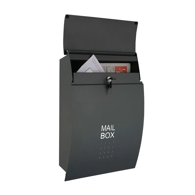 Letter Box Outdoor Rainproof Magazine Express Suggestion Box Wall-Mounted with Lock Large Sized Creative Villa Mailbox Mailbox
Letter Box Outdoor Rainproof Magazine Express Suggestion Box Wall-Mounted with Lock Large Sized Creative Villa Mailbox Mailbox
