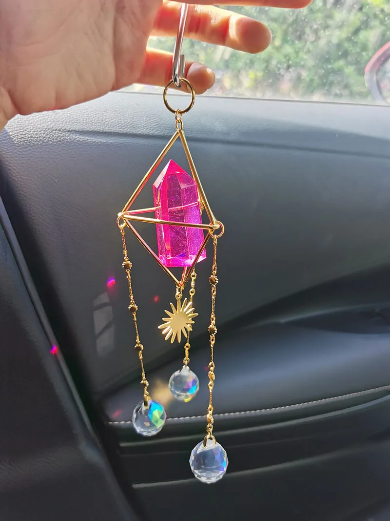 Colorful Crystal Suncatcher with Sun,Magical Window Decor,Decor for Window |Hanging Prism Rainbow Maker
Colorful Crystal Suncatcher with Sun,Magical Window Decor,Decor for Window |Hanging Prism Rainbow Maker