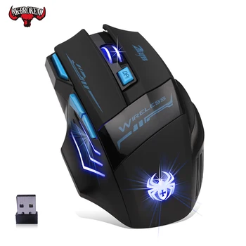 Wireless gaming mouse 2.4G 2400dpi optical mouse 7 Buttons Gaming Breathing LED Backlit Gaming Mice for DOTA CS PUBG
Wireless gaming mouse 2.4G 2400dpi optical mouse 7 Buttons Gaming Breathing LED Backlit Gaming Mice for DOTA CS PUBG