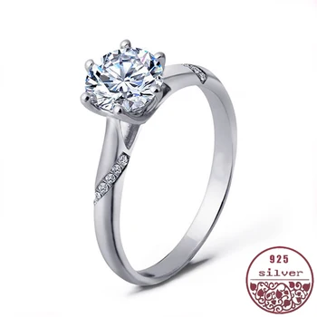 925 sterling silver White Gold Moshanshi Eight Heart Eight Arrows Ring Female One Carat Concise Six Claw Wedding Ring
925 sterling silver White Gold Moshanshi Eight Heart Eight Arrows Ring Female One Carat Concise Six Claw Wedding Ring