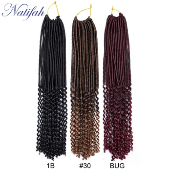 Natifah Goddess Faux Locs Curly Synthetic Crochet Braids Hair Extensions Curly End 18inch 20Roots/Pack 3Color Black Red Brown
Natifah Goddess Faux Locs Curly Synthetic Crochet Braids Hair Extensions Curly End 18inch 20Roots/Pack 3Color Black Red Brown