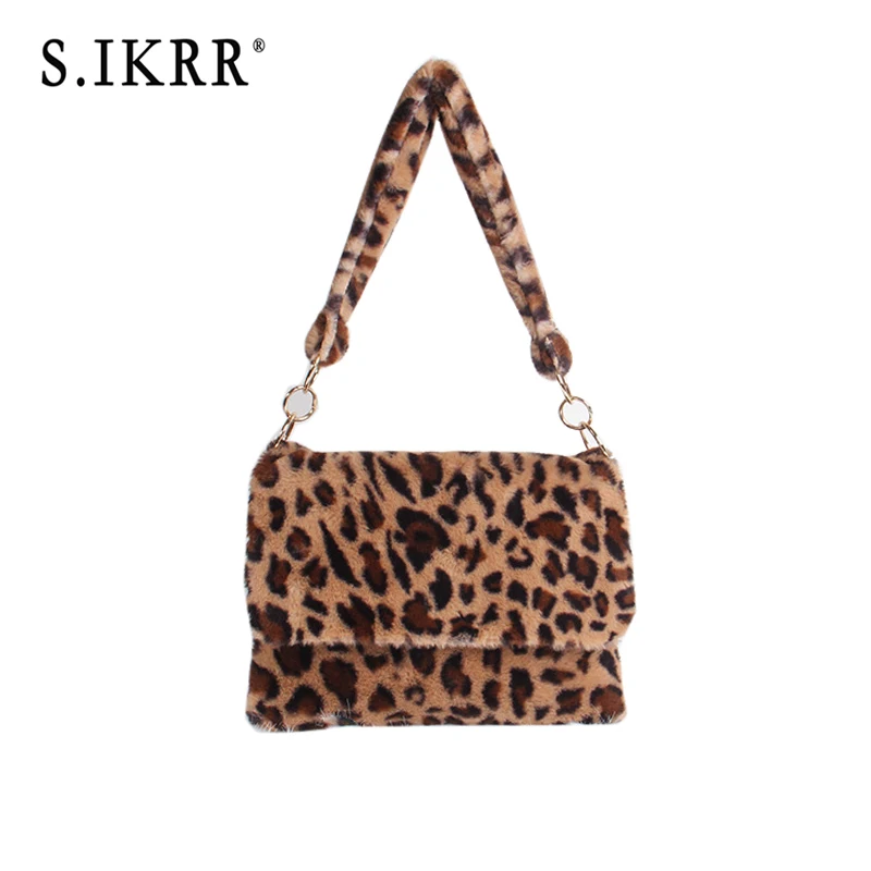 S.IKRR Winter Faux Fur Bag Handbag Leopard Print Shoulder Crossbody Bags For Women 2019 Warm Fashion Metal Ring Clutch Bag Purse
S.IKRR Winter Faux Fur Bag Handbag Leopard Print Shoulder Crossbody Bags For Women 2019 Warm Fashion Metal Ring Clutch Bag Purse