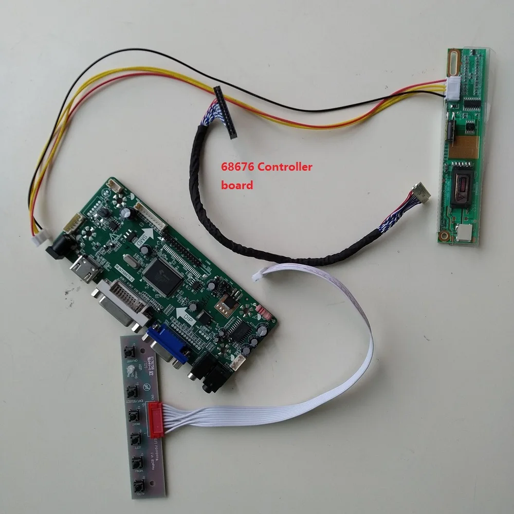 Плата контроллера для LTN154AT07 1280X800 HDMI M.NT68676 AUO Panel display DVI VGA LVDS Screen 15 4 "Драйвер kit LCD