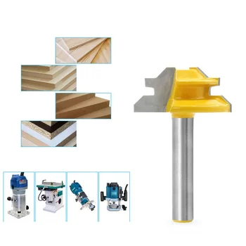 45 Degree Tenon Router Bit Woodworking Milling Cutter Right Angle CNC Tool Bit For Wood Jointed Bit 45 degree folding knife 8*1
45 Degree Tenon Router Bit Woodworking Milling Cutter Right Angle CNC Tool Bit For Wood Jointed Bit 45 degree folding knife 8*1