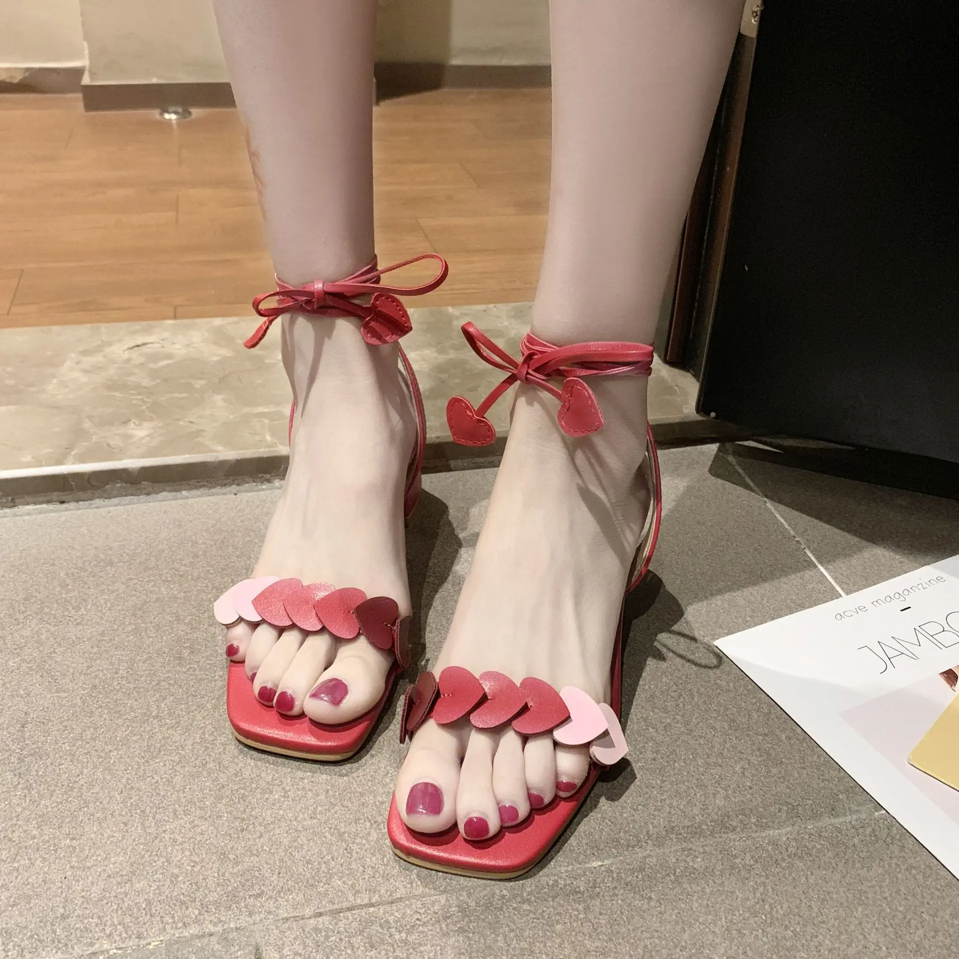 High-heeled Sandals 2019 Summer New Style Korean-style Hipster Fashion A- line Peep-Toe Bandage Cloth WOMEN'S Shoes
High-heeled Sandals 2019 Summer New Style Korean-style Hipster Fashion A- line Peep-Toe Bandage Cloth WOMEN'S Shoes