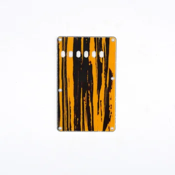 Musiclily Vintage Style Strat Tremolo Backplate for Fender USA/Mexican Made Standard Stratocaster, 4Ply Yellow Black
Musiclily Vintage Style Strat Tremolo Backplate for Fender USA/Mexican Made Standard Stratocaster, 4Ply Yellow Black