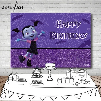 Sensfun Purple Junior Vampirina Backdrop Cobweb Glitter Children Birthday Party Backgrounds For Photo Studio 7x5FT Vinyl
Sensfun Purple Junior Vampirina Backdrop Cobweb Glitter Children Birthday Party Backgrounds For Photo Studio 7x5FT Vinyl