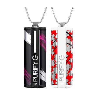 2 Pack Personal Wearable Air Purifier Necklace USB Mini Portable Air Freshener Ionizer for Adults Couple-Different Style
2 Pack Personal Wearable Air Purifier Necklace USB Mini Portable Air Freshener Ionizer for Adults Couple-Different Style