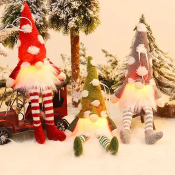 Knitted Gnome Christmas Long Legs Faceless Doll Decoration Hanging Rope Portable Christmas Tree Decoration WIth Light
Knitted Gnome Christmas Long Legs Faceless Doll Decoration Hanging Rope Portable Christmas Tree Decoration WIth Light