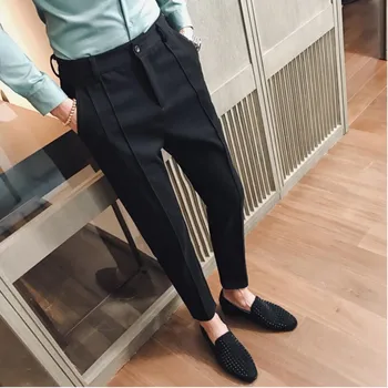 Mens Fashion Business Stretch Black Suit Pant Man Luxury Casual Pants Men Straight Slim Fit Formal Trousers Male Plus Size 36
Mens Fashion Business Stretch Black Suit Pant Man Luxury Casual Pants Men Straight Slim Fit Formal Trousers Male Plus Size 36