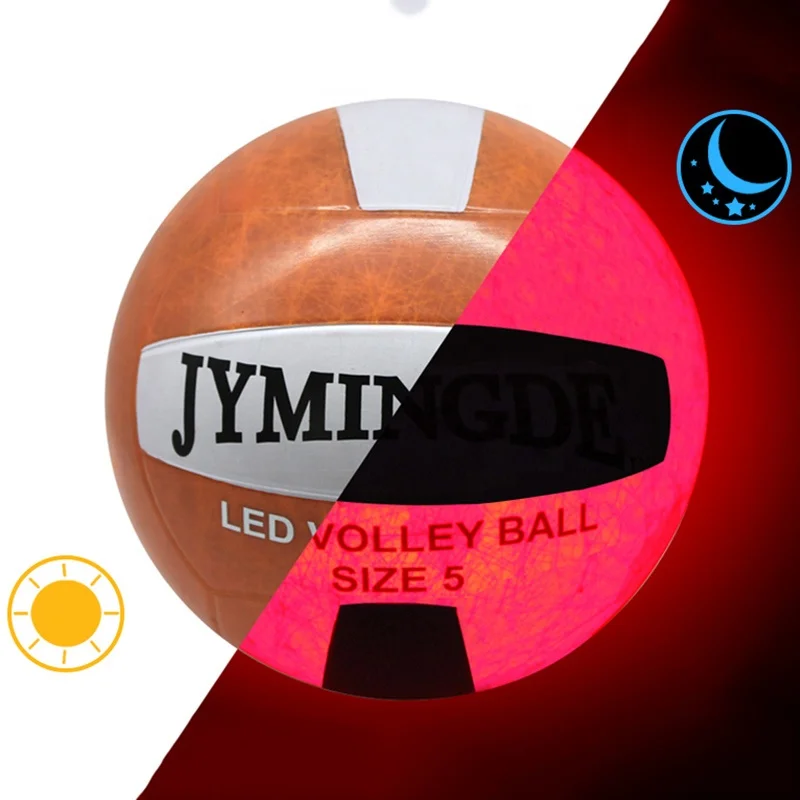 Волейбольный мяч резиновый со светодиодной светильник кой размер 5